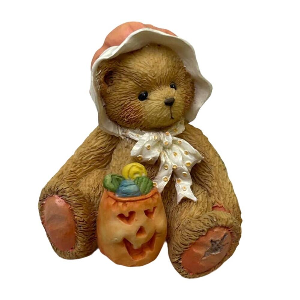 Vintage 1993 Cherished Teddies Connie 912794 You're Sweet Treat Halloween Bear